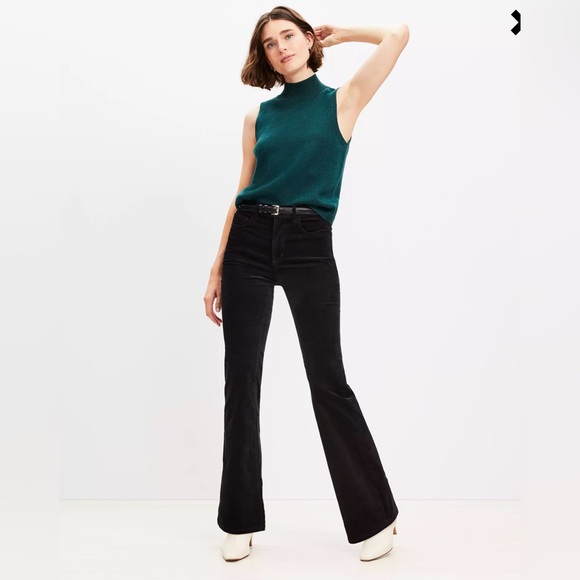 Loft Five Pocket Slim Flare Pants in Velvet 29 - Picture 1 of 13
